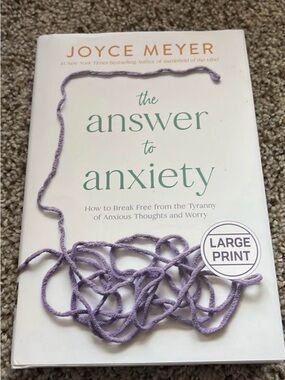 Joyce Meyer — The Answer to Anxiety (White with Lavender Accent)